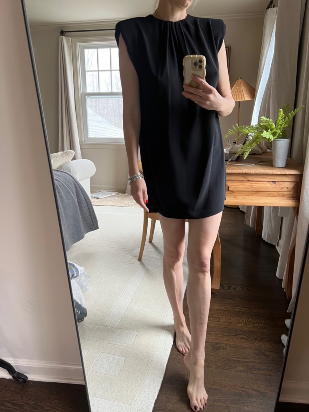 ZARA Black Mini Dress. Perfect LBD. size small, like new